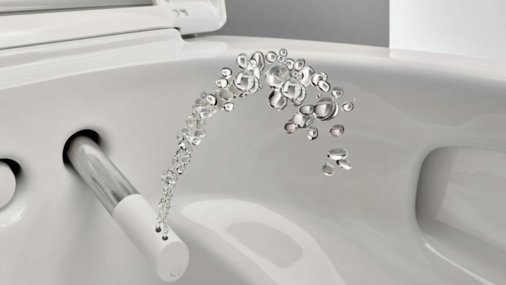 Reinigung mit Wasser